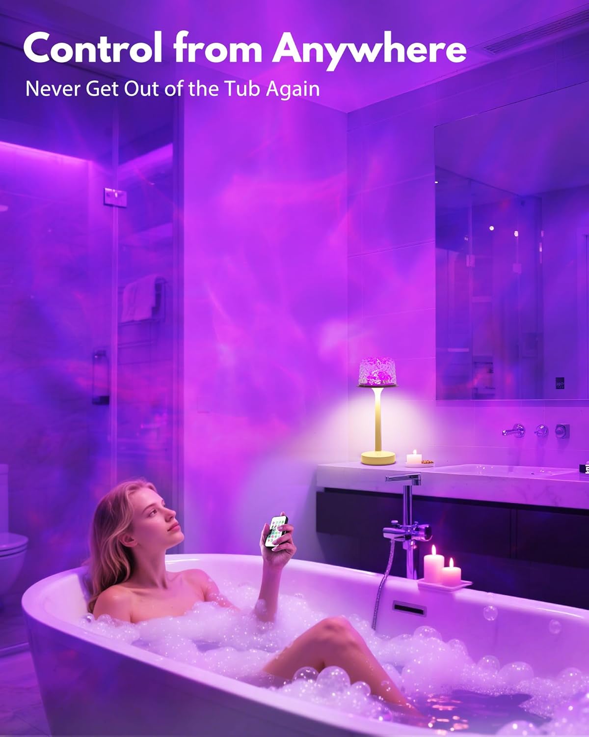 Waterproof Shower Lamp | 16 Color LED Bathroom Ambient Light